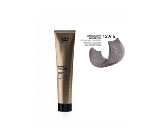 Изображение  Shot Born To Be BLOND Hair Color Cream (12.9S Northern special blonde pearlescent), 100 ml, Volume (ml, g): 100, Color No.: 12.9S