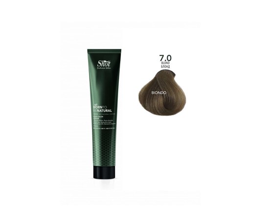 Изображение  Shot Born To Be NATURAL Hair Color Cream (7.0 Blonde), 100 ml, Volume (ml, g): 100, Color No.: 7.0