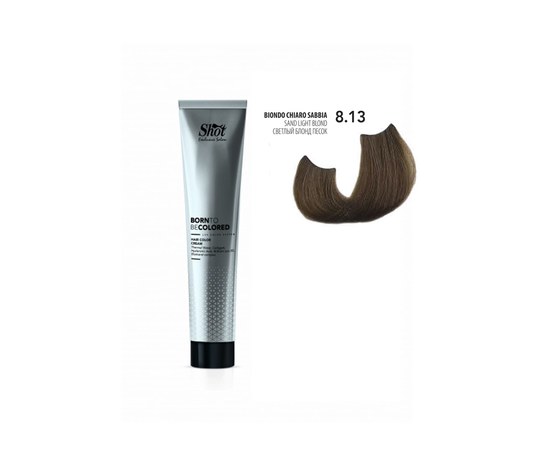 Изображение  Shot Born To Be Colored Hair Color Cream (8.13 Light Blonde Sand), 100 ml, Volume (ml, g): 100, Color No.: 8.13