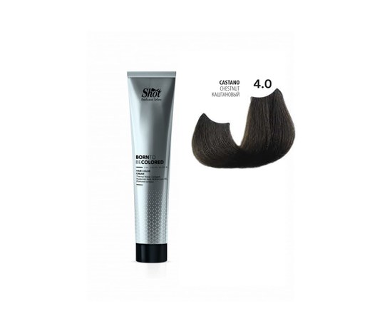 Изображение  Shot Born To Be Colored Hair Color Cream (4.0 Chestnut), 100 ml, Volume (ml, g): 100, Color No.: 4.0