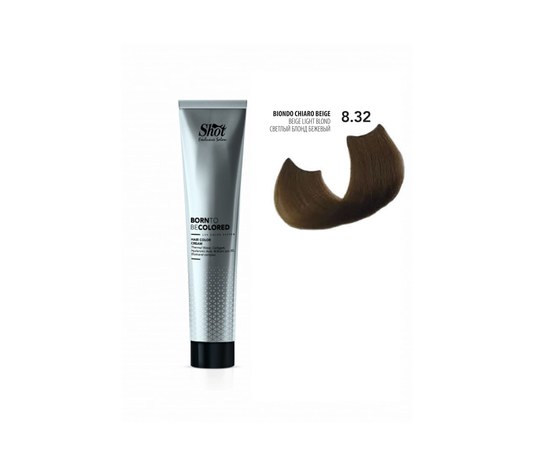 Изображение  Shot Born To Be Colored Hair Color Cream (8.32 Light blond beige), 100 ml, Volume (ml, g): 100, Color No.: 8.32