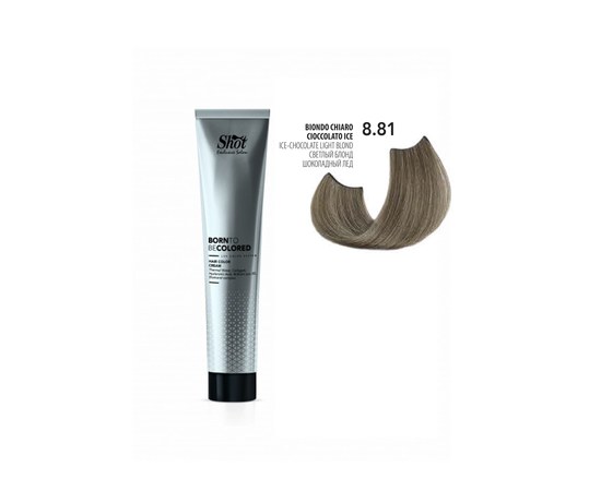 Изображение  Shot Born To Be Colored Hair Color Cream (8.81 Light blond chocolate ice), 100 ml, Volume (ml, g): 100, Color No.: 8.81