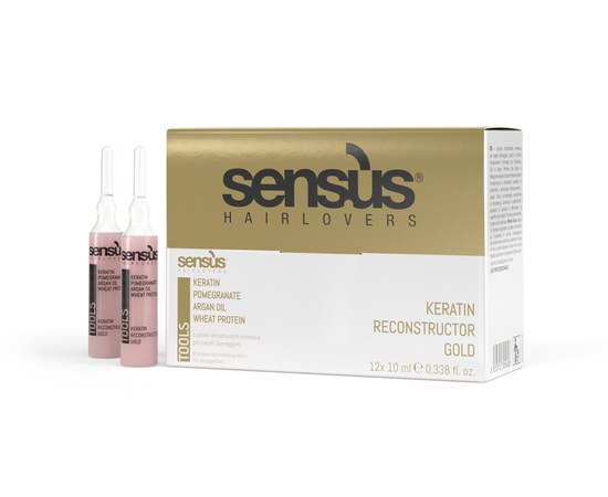 Изображение  Keratin ampoules for hair reconstruction Sens.ùs Tools Keratin Reconstructor, 12x10 ml