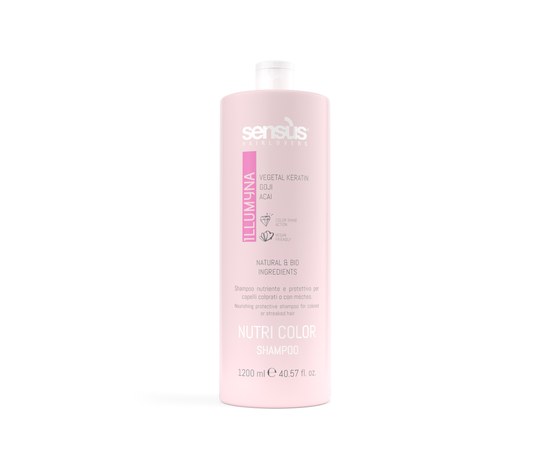 Изображение  Shampoo for protecting the color of colored and highlighted hair Sens.ùs Nutri Color Shampoo, 1200 ml