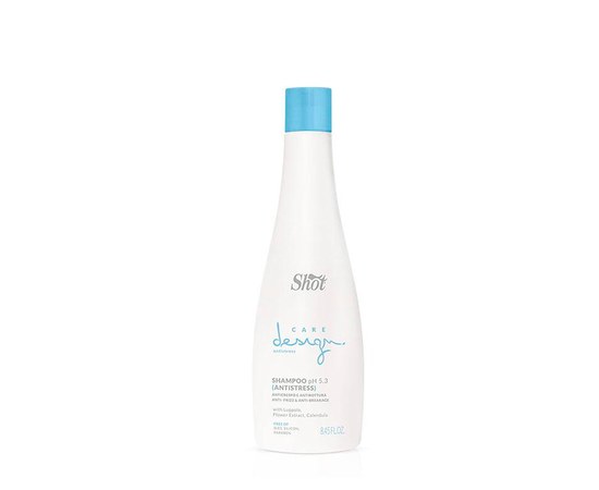 Изображение  Шампунь антистресс против ломкости волос Shot Care Design Antistress Shampoo, 250 мл