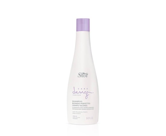 Изображение  Шампунь «Превосходный Блонд» Shot Care Design Perfect Blond Shampoo, 250 мл