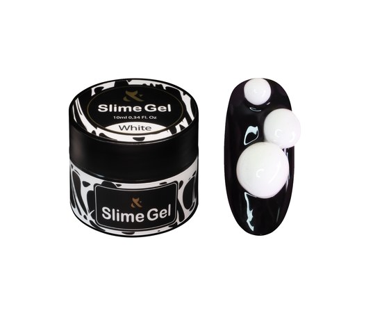 Изображение  Gel chewing gum for design F.O.X Slime Gel White, 10 ml, Volume (ml, g): 10, Color No.: White
