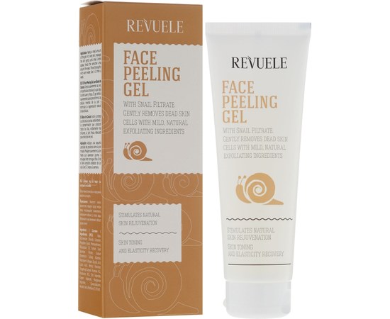 Изображение  Гель-пилинг для лица с фильтратом улитки Revuele Face Peeling Gel, 80 мл
