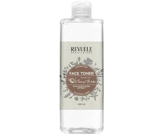 Изображение  REVUELE Hydrating Face Toner with coconut water, 400 ml