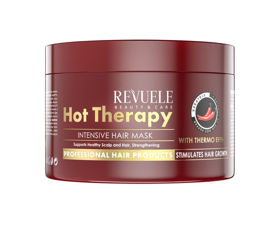 Изображение  Intensive hair mask with thermal effect Revuele Hot Therapy, 500 ml (3800225904230)