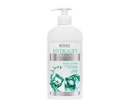 Изображение  Moisturizing body lotion with hyaluronic acid Revuele Hydralift Hyaluron, 400 ml