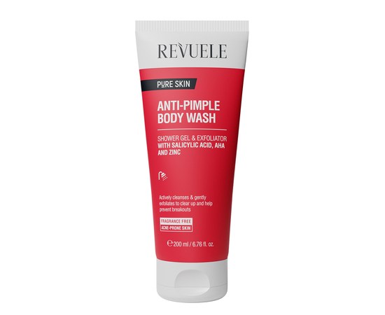 Изображение  Shower gel against acne REVUELE ANTI-PIMPLE Body Wash, 200 ml