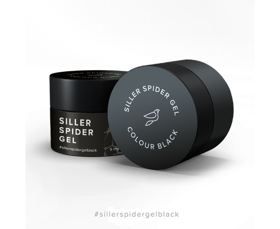 Изображение  Siller Spider Gel 5 ml, Black, Volume (ml, g): 5, Color No.: 5