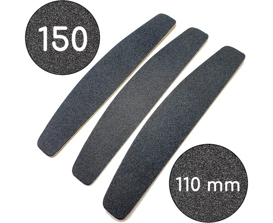 Изображение  Replacement files for file ThePilochki (00788), 150 grit, Crescent 110 mm, with MP Black 50 pcs