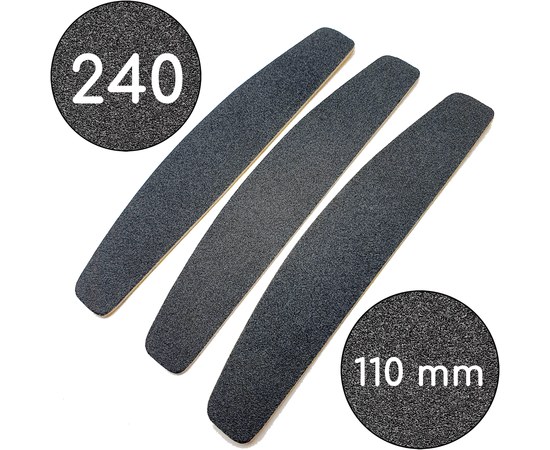 Изображение  Replacement files for file ThePilochki (00792), 240 grit, Crescent 110 mm, with MP Black 50 pcs