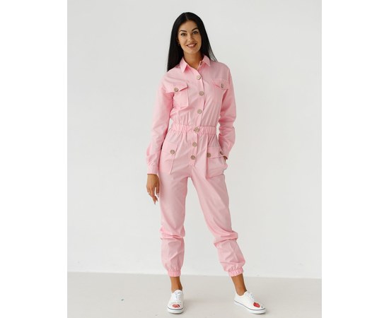 Изображение  Women's medical overalls Brooklyn pink s. 50, "WHITE ROBE" 338-337-710, Size: 50, Color: pink
