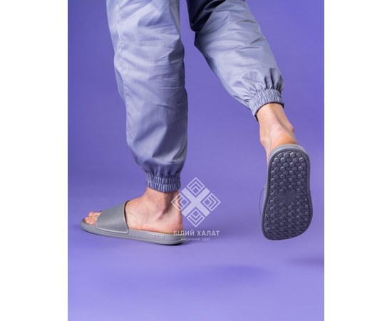 Изображение  Medical footwear slippers Coqui Tora gray s. 44, "WHITE ROBE" 398-328-867, Size: 44, Color: grey