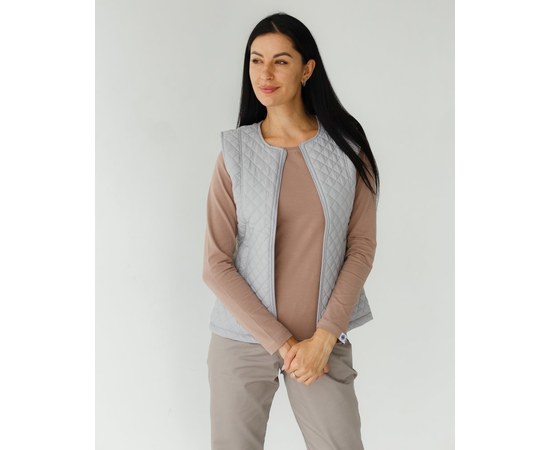 Изображение  Women's medical insulated vest Geneva gray s. 40-42, "WHITE ROBE" 366-328-844, Size: 40-42, Color: grey