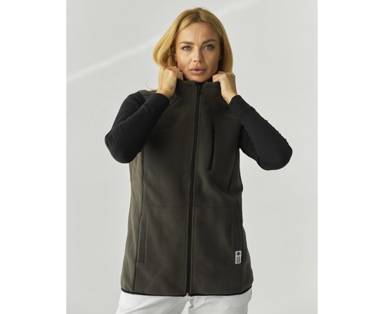 Изображение  Medical fleece vest Canada khaki (unisex) s. 40-42, "WHITE ROBE" 368-368-842, Size: 40-42, Color: khaki
