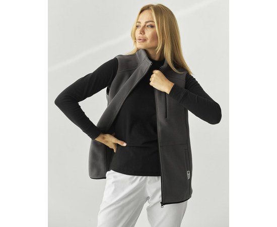 Изображение  Medical fleece vest Canada gray (unisex) s. 44-46, "WHITE ROBE" 366-328-842, Size: 44-46, Color: grey