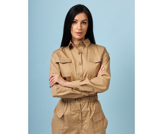 Изображение 4 Women's medical overalls Brooklyn sandy river. 40, "WHITE ROBE" 338-323-710, Size: 40, Color: sand