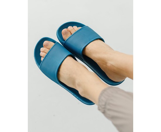Изображение  Medical footwear slippers Coqui Tora blue s. 39, "WHITE ROBE" 445-322-867, Size: 39, Color: blue