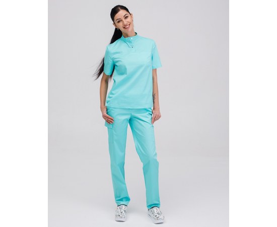 Изображение  Women's medical suit Denver mint s. 40, "WHITE ROBE" 429-332-679, Size: 40, Color: mint