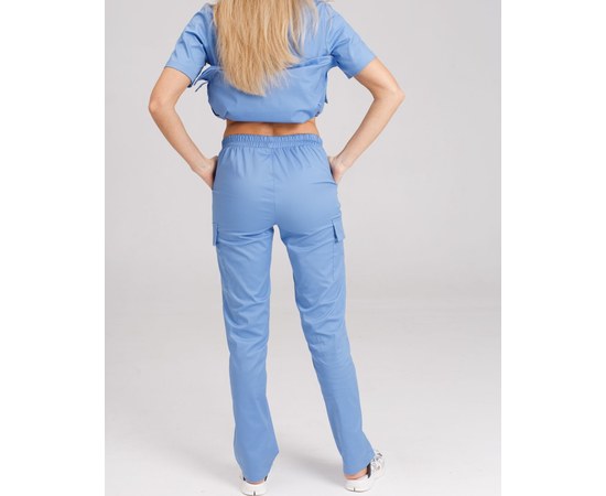Изображение 2 Women's medical suit Denver blue s. 42, "WHITE ROBE" 429-333-679, Size: 42, Color: blue light