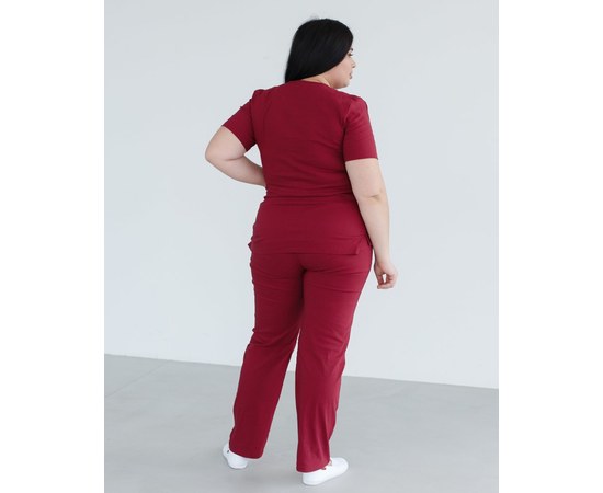 Изображение 2 Women's medical suit Rio Marsala +SIZE s. 58, "WHITE ROBE" 346-326-704, Size: 58, Color: marsala