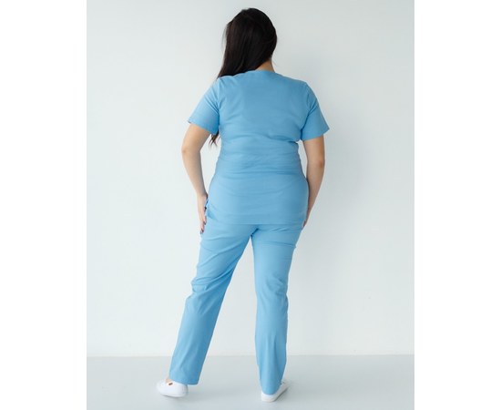 Изображение 2 Women's medical suit Rio blue +SIZE s. 60, "WHITE ROBE" 346-333-704, Size: 60, Color: blue light