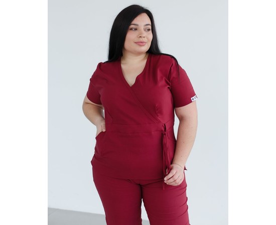 Изображение 3 Women's medical suit Rio Marsala +SIZE s. 58, "WHITE ROBE" 346-326-704, Size: 58, Color: marsala