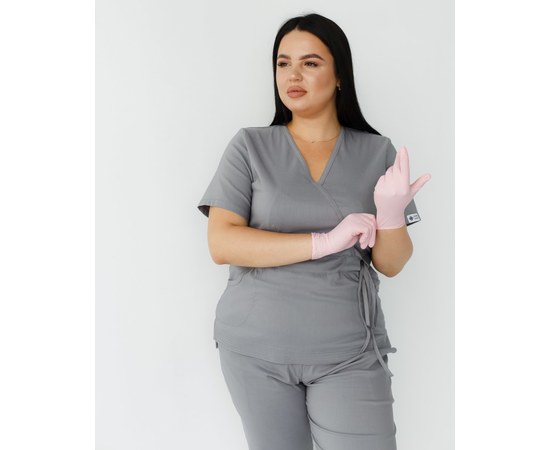 Изображение 3 Women's medical suit Rio gray +SIZE s. 58, "WHITE ROBE" 346-328-704, Size: 58, Color: grey