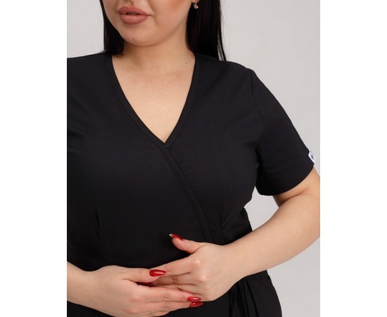 Изображение 4 Women's medical suit Rio black +SIZE s. 60, "WHITE ROBE" 346-321-704, Size: 60, Color: black