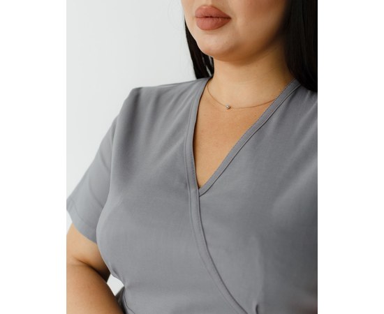 Изображение 5 Women's medical suit Rio gray +SIZE s. 56, "WHITE ROBE" 346-328-704, Size: 56, Color: grey