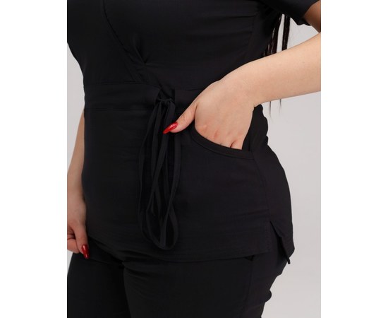 Изображение 5 Women's medical suit Rio black +SIZE s. 58, "WHITE ROBE" 346-321-704, Size: 58, Color: black