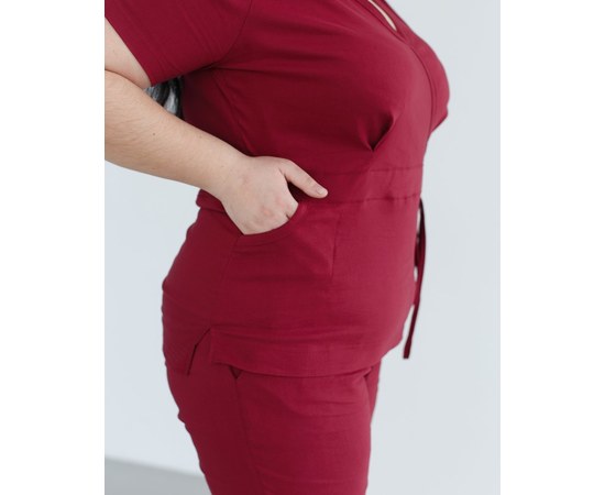 Изображение 7 Women's medical suit Rio Marsala +SIZE s. 58, "WHITE ROBE" 346-326-704, Size: 58, Color: marsala
