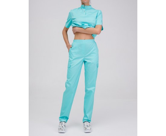 Изображение 7 Women's medical suit Denver mint s. 50, "WHITE ROBE" 429-332-679, Size: 50, Color: mint