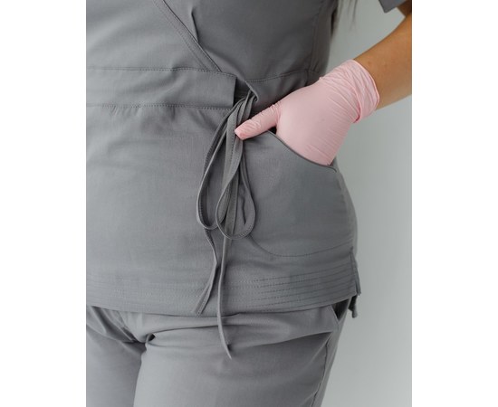 Изображение 7 Women's medical suit Rio gray +SIZE s. 60, "WHITE ROBE" 346-328-704, Size: 60, Color: grey