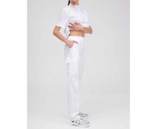 Изображение 7 Women's medical suit Denver white s. 52, "WHITE ROBE" 429-324-679, Size: 52, Color: white