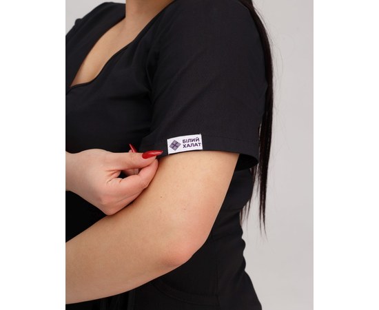 Изображение 8 Women's medical suit Rio black +SIZE s. 58, "WHITE ROBE" 346-321-704, Size: 58, Color: black