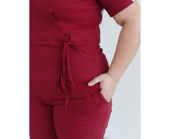 Изображение 8 Women's medical suit Rio Marsala +SIZE s. 56, "WHITE ROBE" 346-326-704, Size: 56, Color: marsala