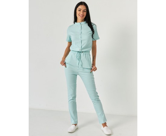 Изображение 8 Women's medical overalls Dallas mint s. 50, "WHITE ROBE" 127-332-715, Size: 50, Color: mint