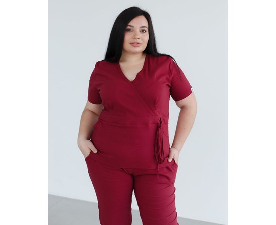 Изображение 10 Women's medical suit Rio Marsala +SIZE s. 58, "WHITE ROBE" 346-326-704, Size: 58, Color: marsala