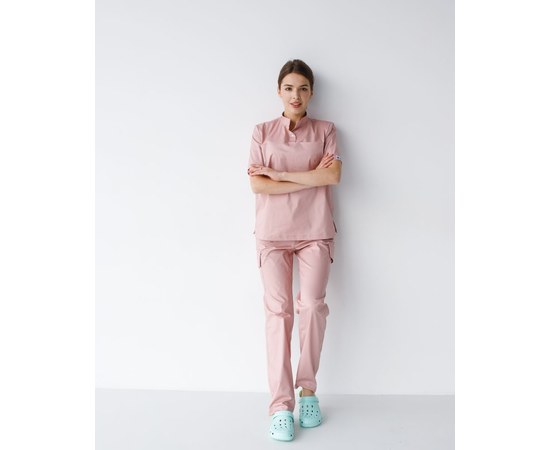 Изображение  Women's medical suit Denver light purple s. 40, "WHITE ROBE" 429-500-679, Size: 40, Color: light lilac