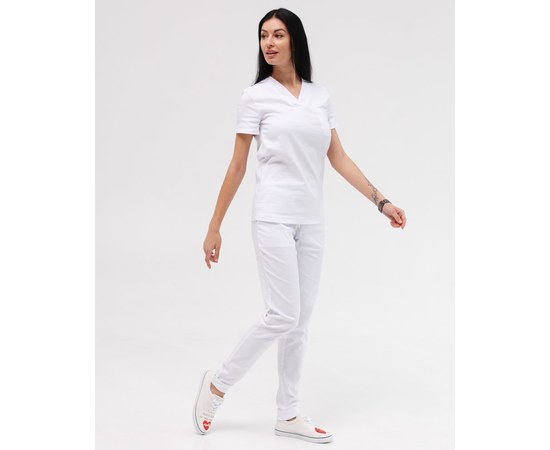 Изображение  Women's medical suit Marseille white s. 42, "WHITE ROBE" 383-324-708, Size: 42, Color: white