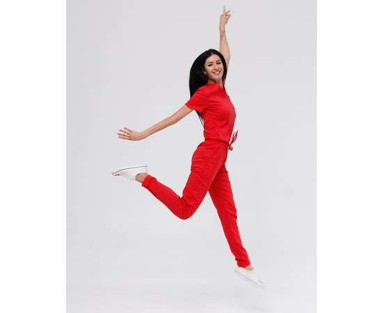 Изображение  Women's medical suit Marseille red river. 38, "WHITE ROBE" 383-434-708, Size: 38, Color: red