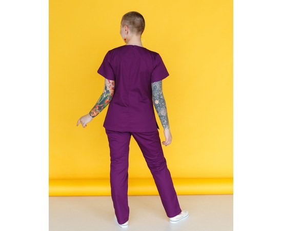 Изображение 2 Women's medical suit Jasmine purple s. 40, "WHITE ROBE" 132-335-709, Size: 40, Color: violet
