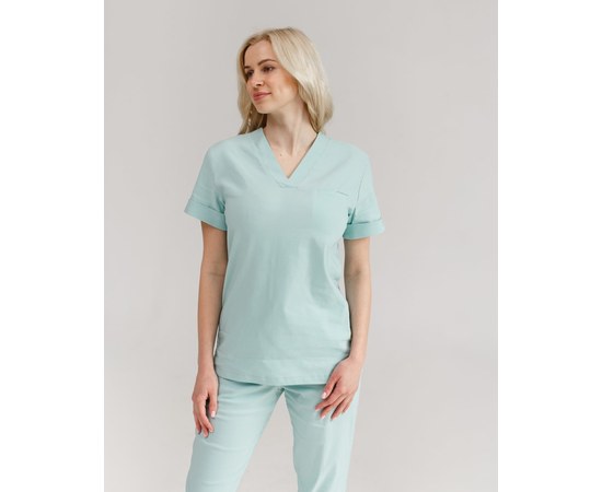 Изображение 3 Women's medical suit Marseille mint river. 40, "WHITE ROBE" 383-332-708, Size: 40, Color: mint