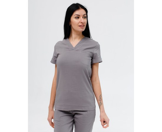 Изображение 3 Women's medical suit Marseille gray s. 40, "WHITE ROBE" 383-328-708, Size: 40, Color: grey