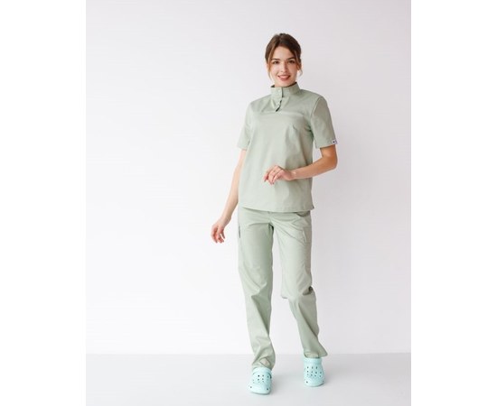 Изображение  Women's medical suit Denver pistachio s. 54, "WHITE ROBE" 429-396-679, Size: 54, Color: pistachio